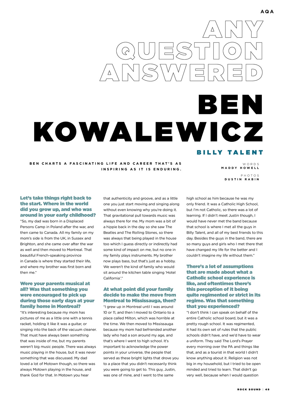 Rock Sound Magazine Preview Pages