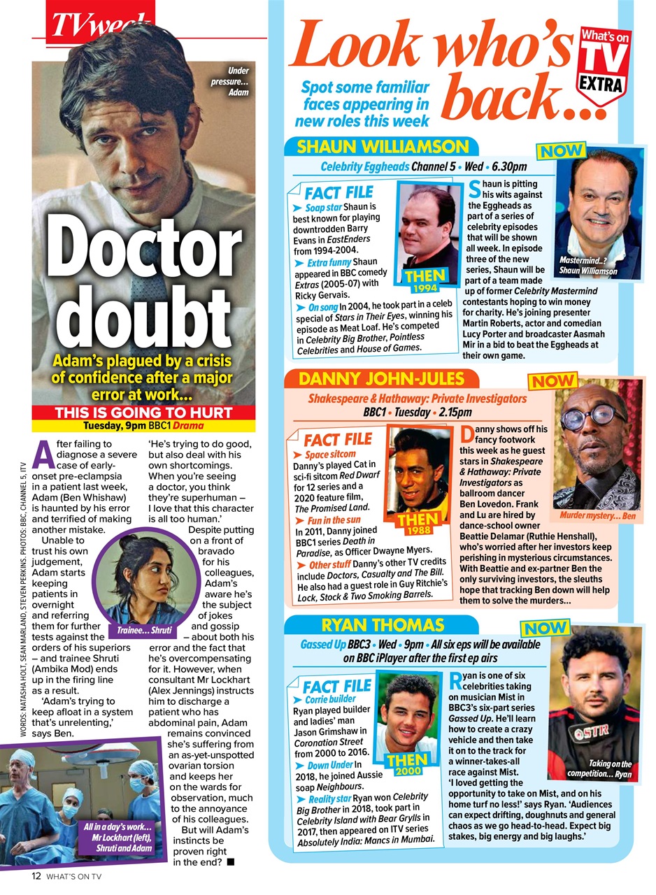 What's on TV Preview Pages