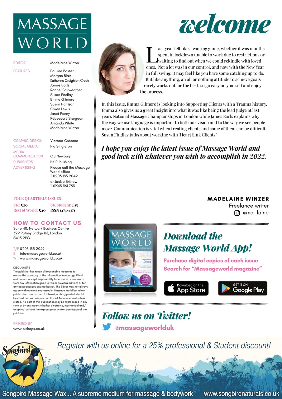 Massage World Preview Pages