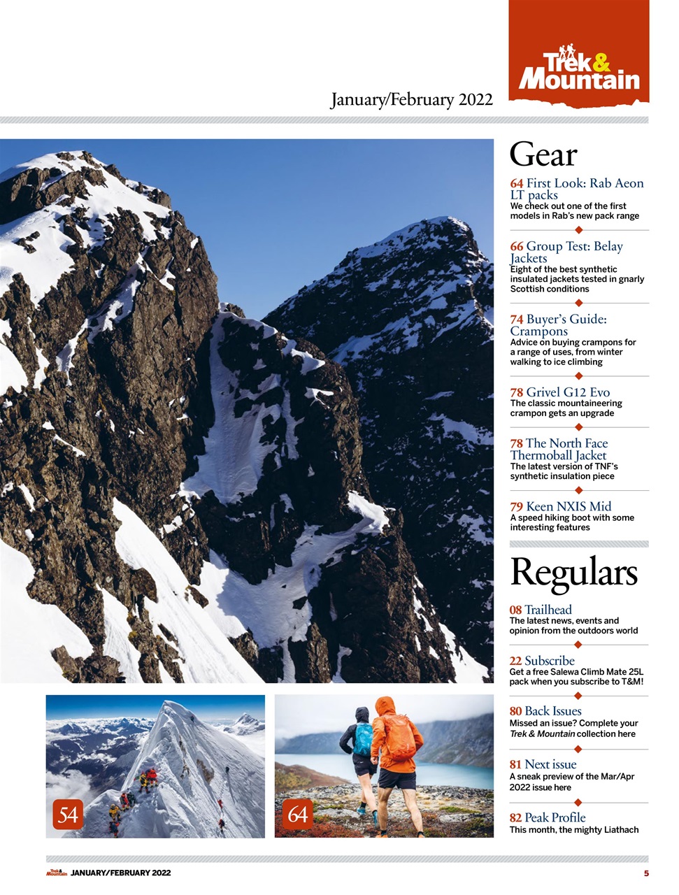 Trek & Mountain Magazine Preview Pages