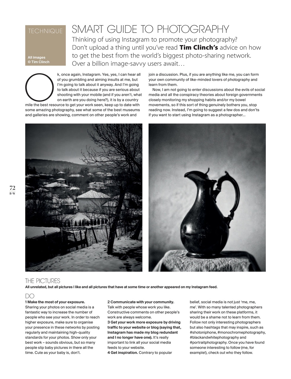 Black+White Photography Preview Pages