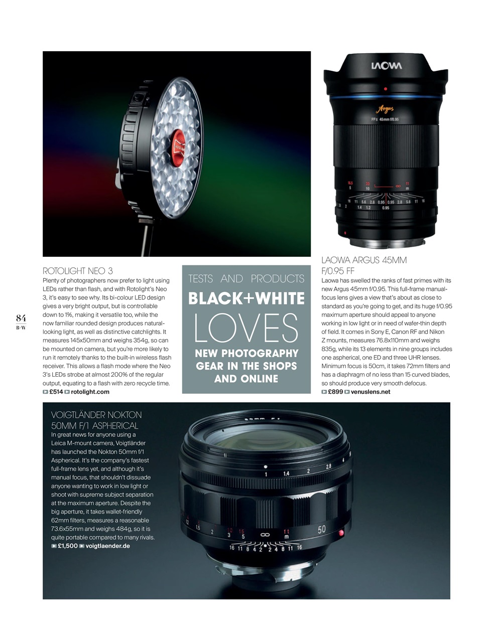 Black+White Photography Preview Pages