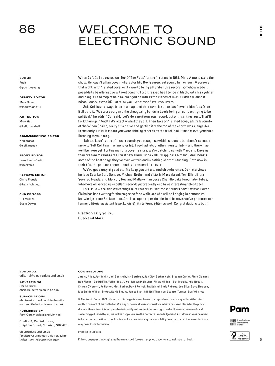 Electronic Sound Preview Pages