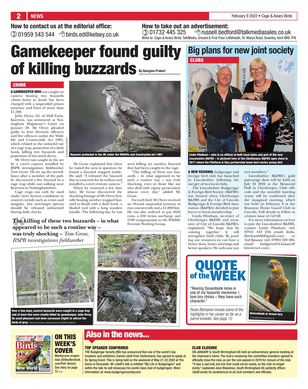 Cage & Aviary Birds Preview Pages