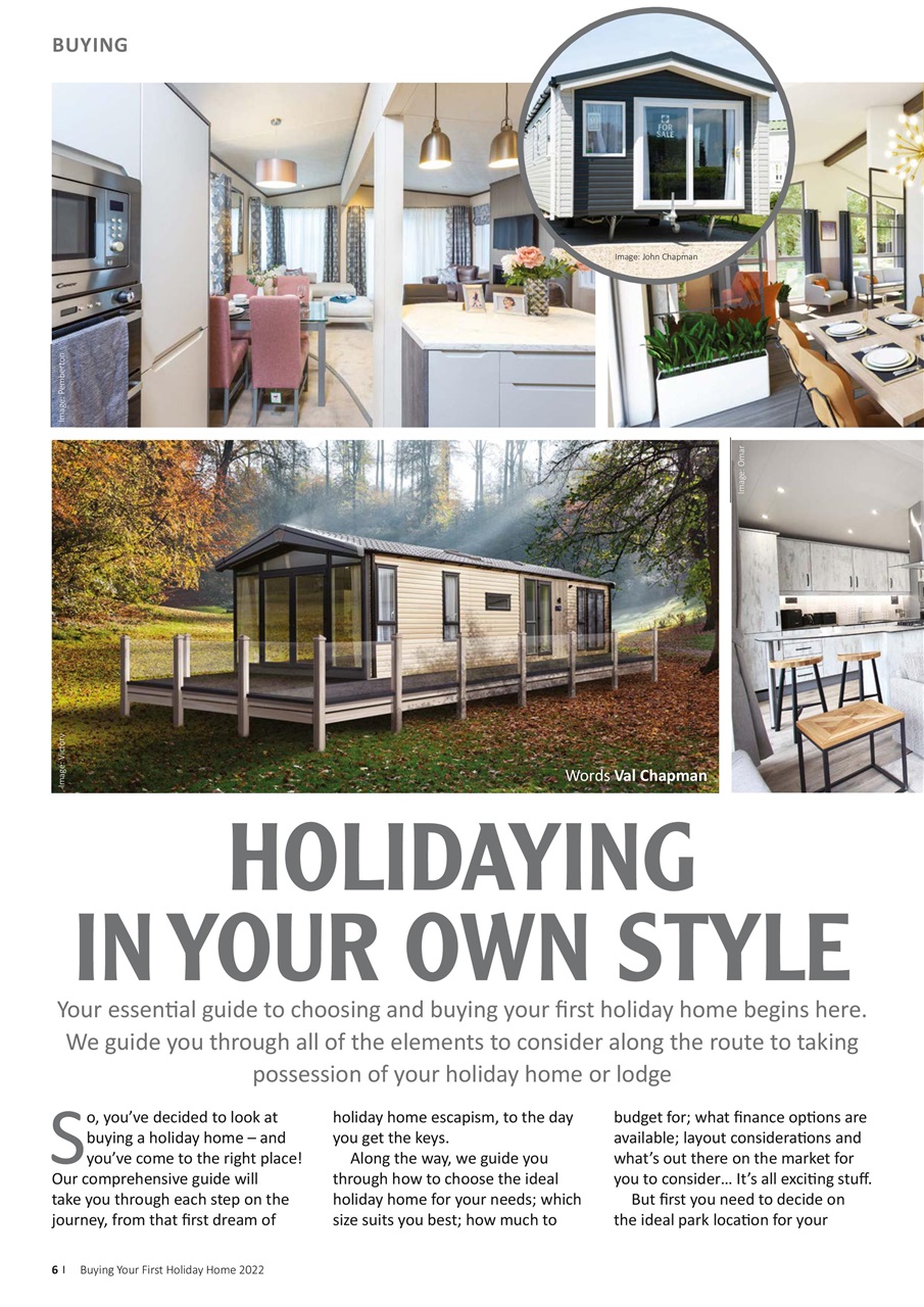 Park and Holiday Home Inspiration magazine Preview Pages