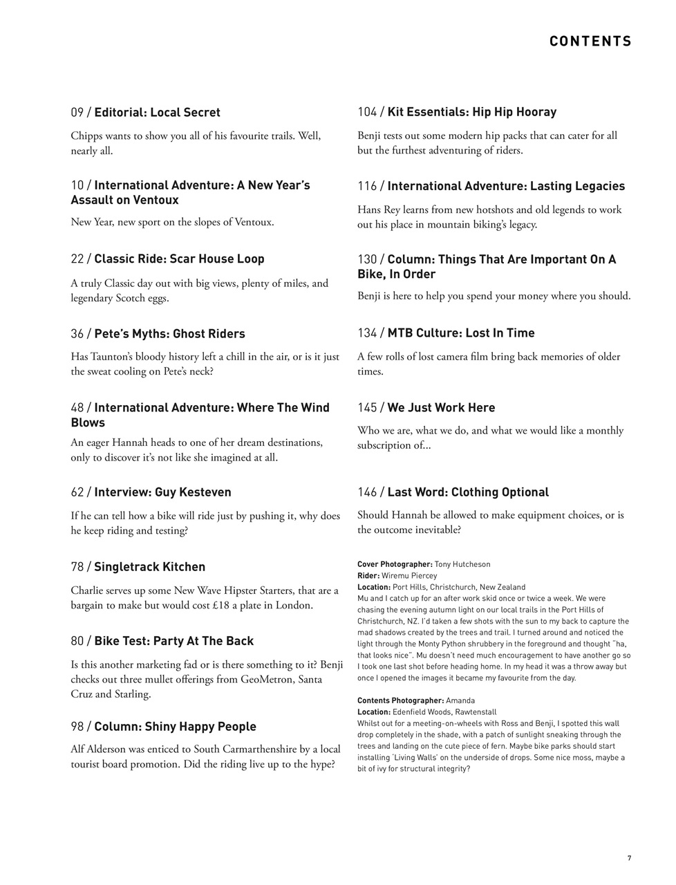 Singletrack Preview Pages