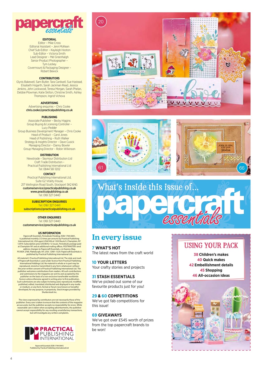 Papercraft Essentials Preview Pages