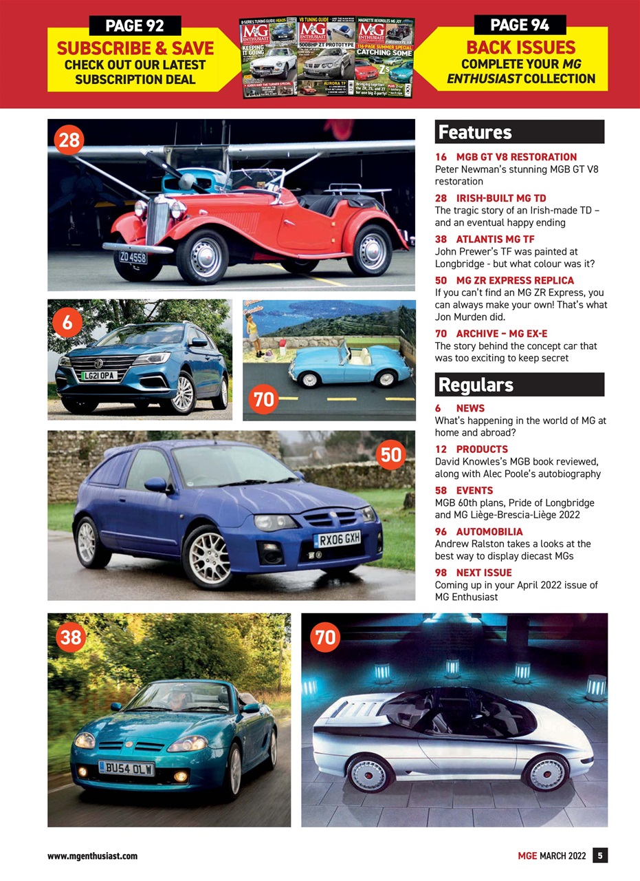 MG Enthusiast Preview Pages