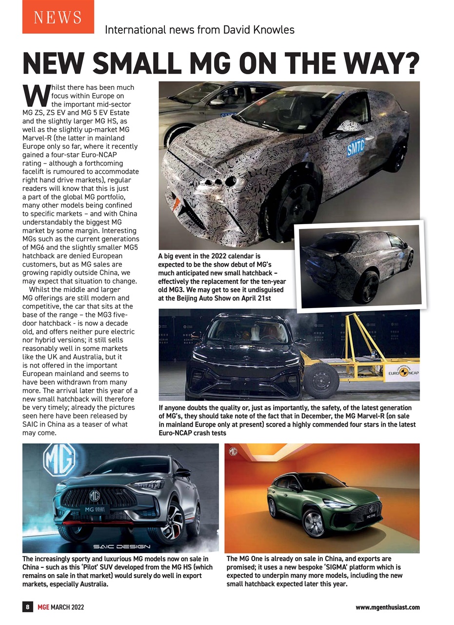 MG Enthusiast Preview Pages
