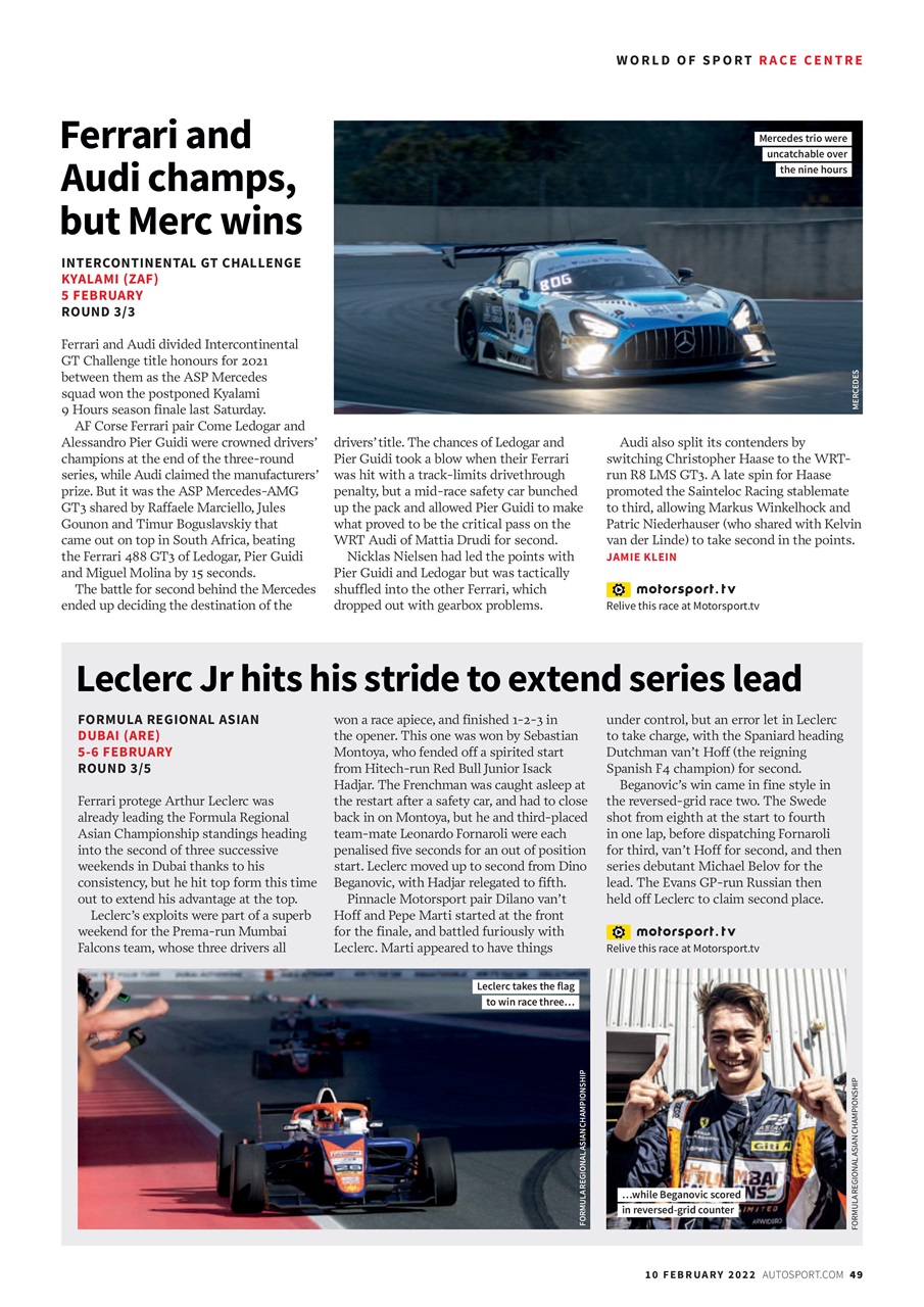 Autosport Preview Pages