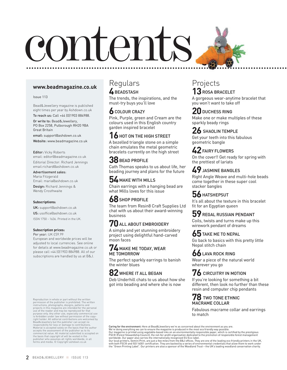 Bead & Jewellery Magazine Preview Pages