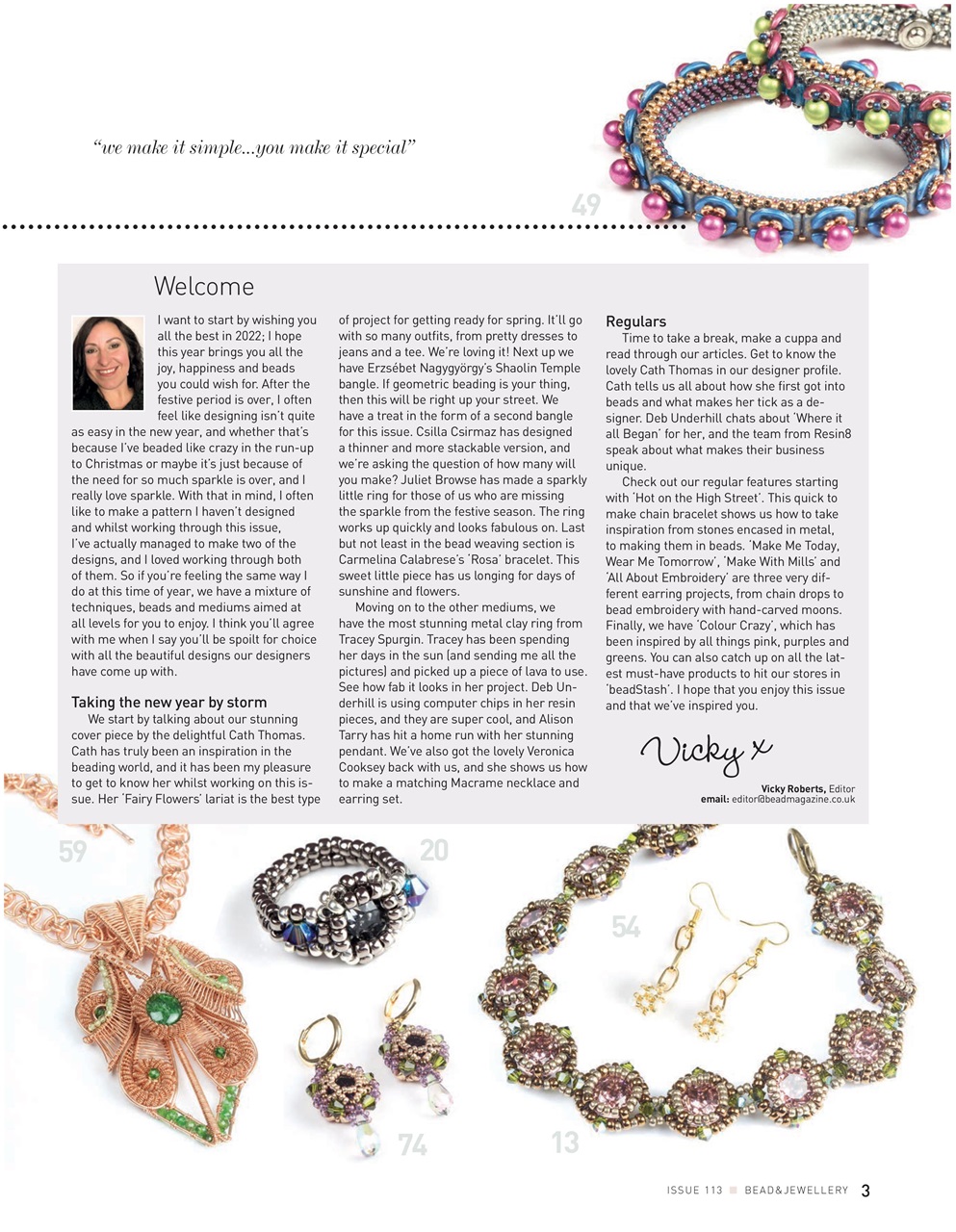 Bead & Jewellery Magazine Preview Pages
