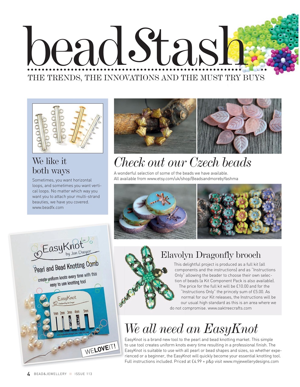 Bead & Jewellery Magazine Preview Pages