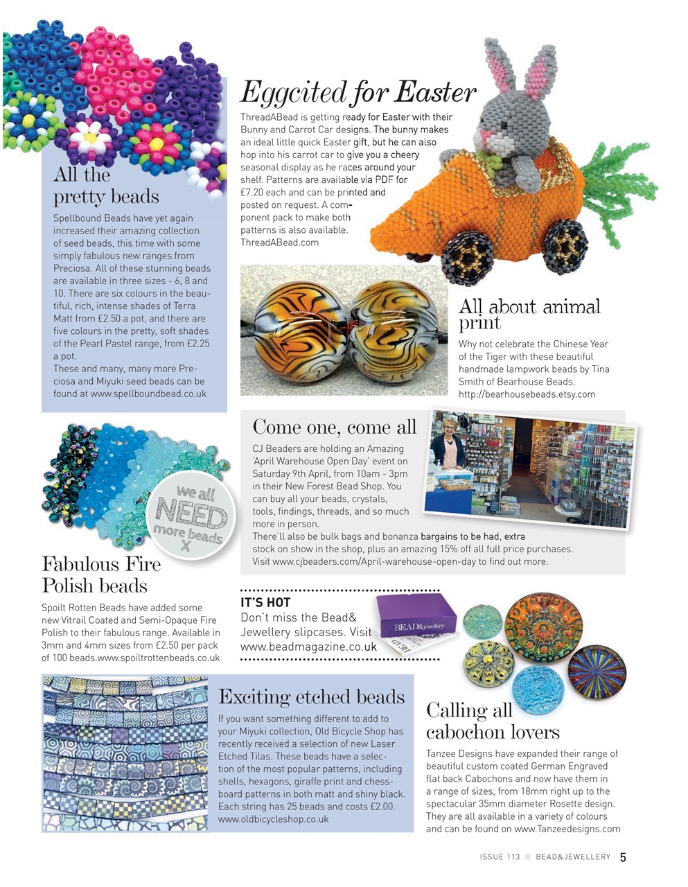 Bead & Jewellery Magazine Preview Pages