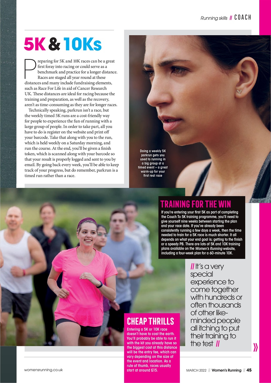 Women’s Running Preview Pages