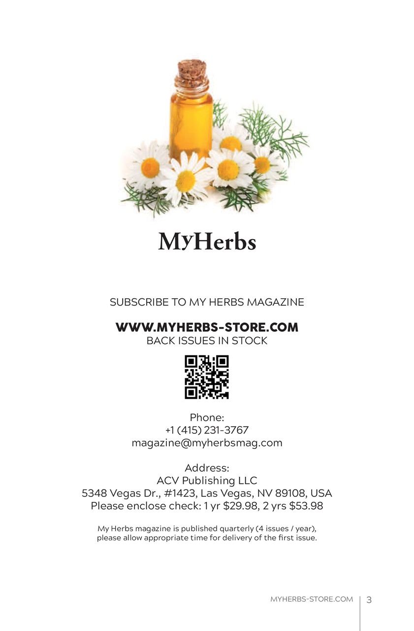 My Herbs Magazine Preview Pages