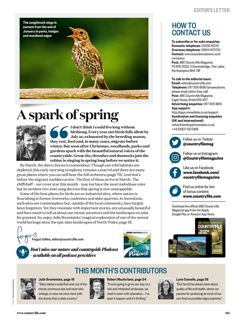 BBC Countryfile Magazine Preview Pages
