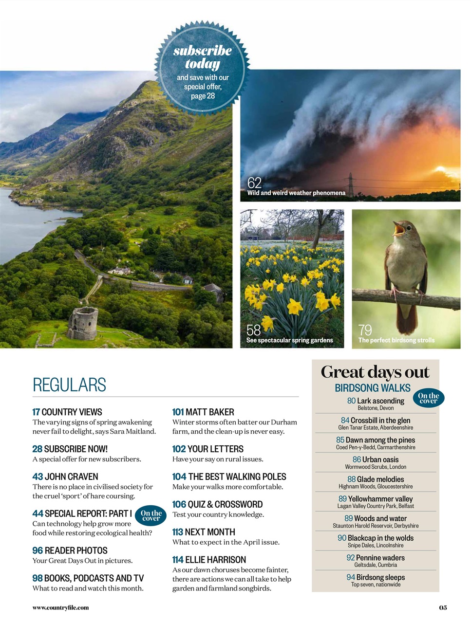 BBC Countryfile Magazine Preview Pages