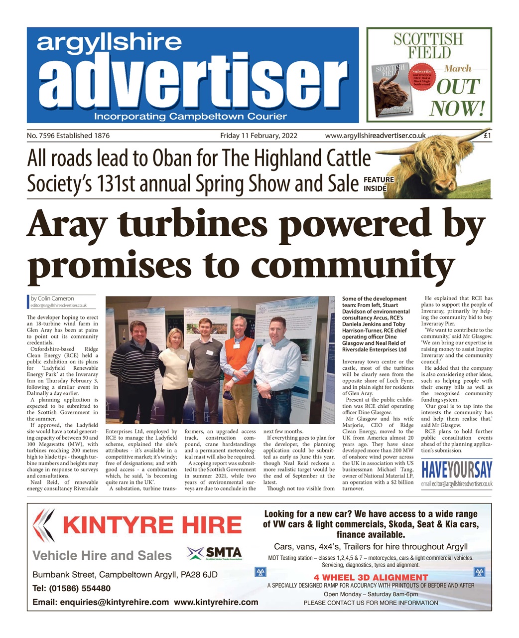 Argyllshire Advertiser Preview Pages
