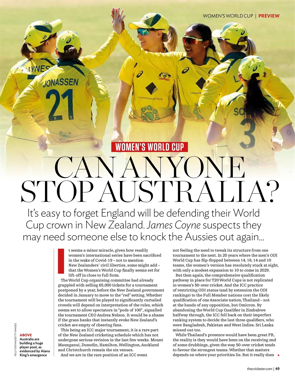 The Cricketer Magazine Preview Pages