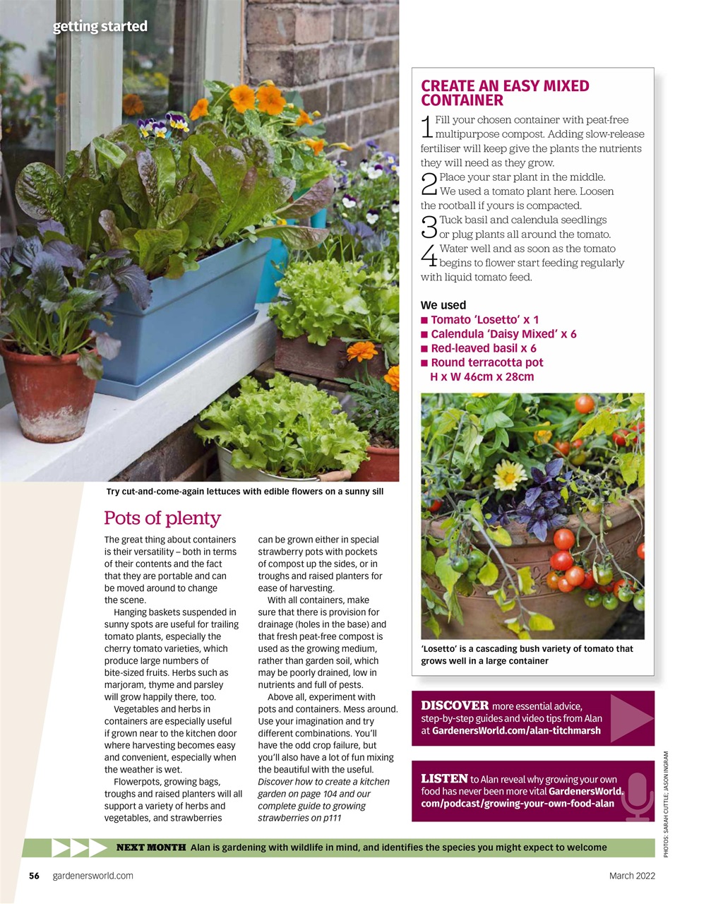 BBC Gardeners’ World Magazine Preview Pages