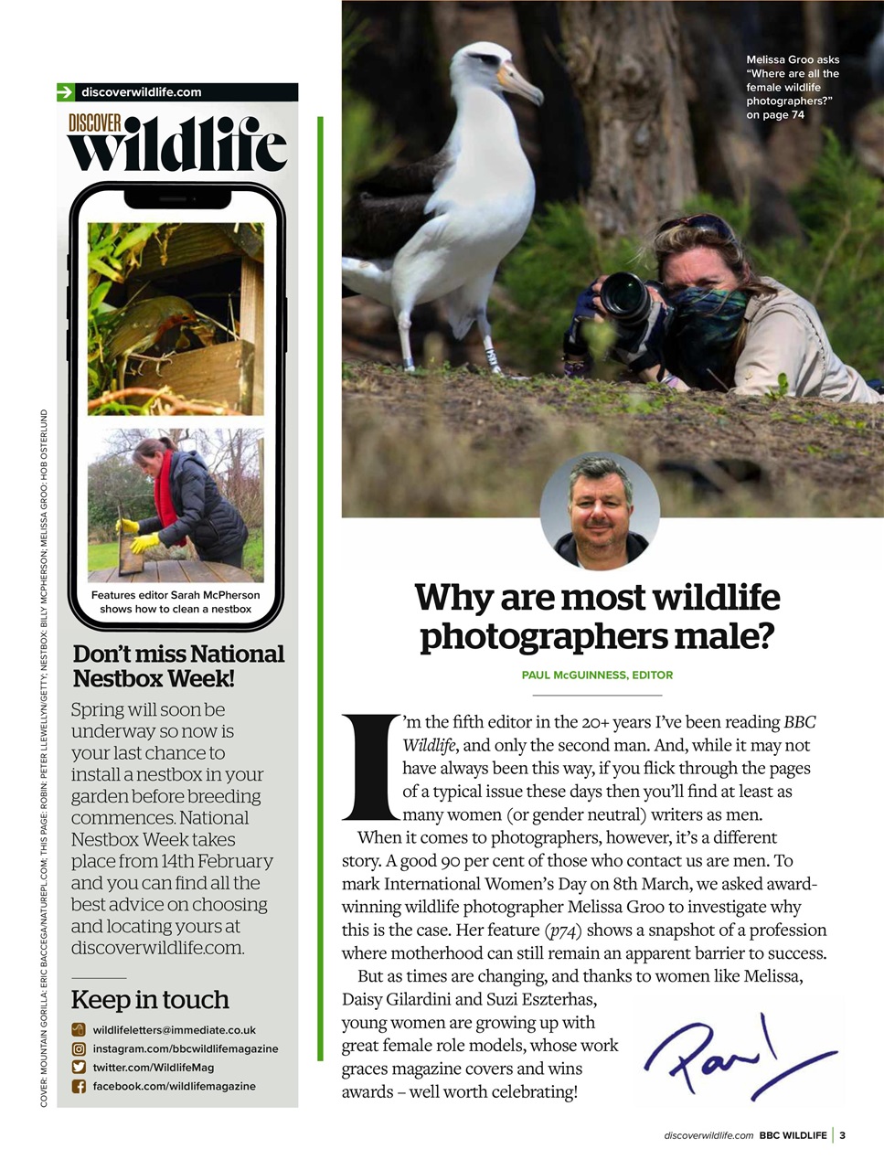 BBC Wildlife Magazine Preview Pages