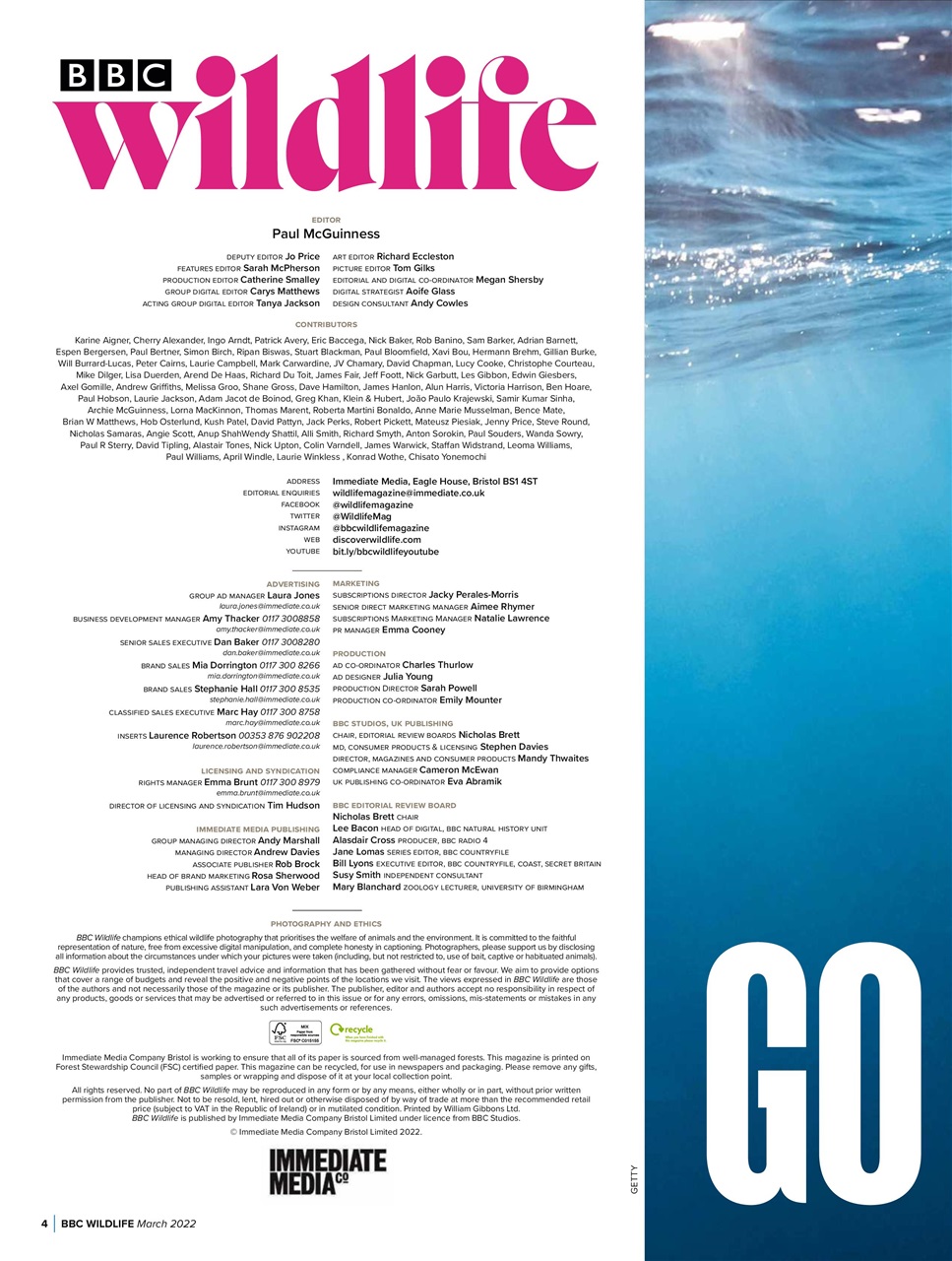 BBC Wildlife Magazine Preview Pages