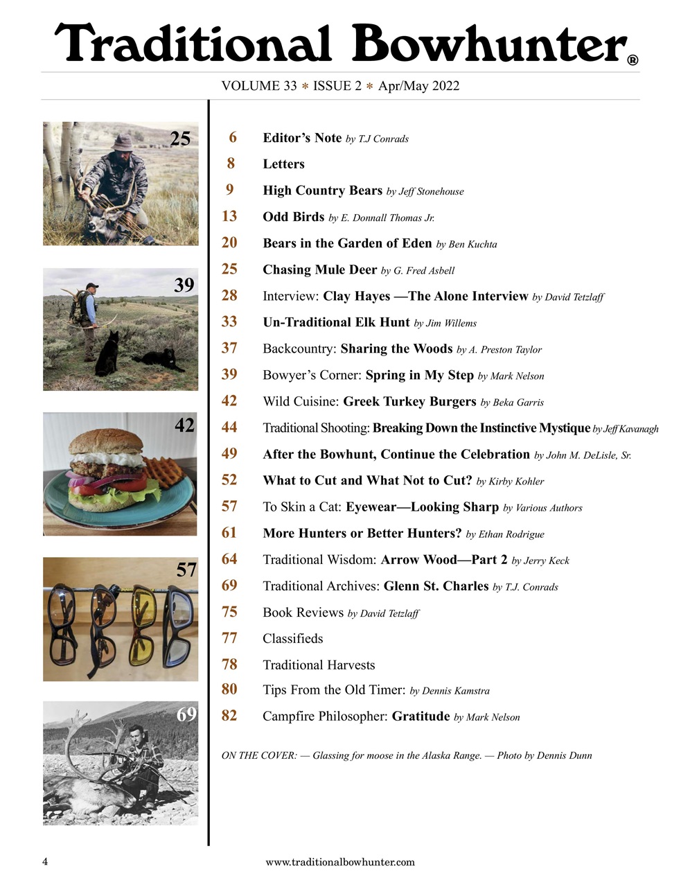 Traditional Bowhunter Magazine Preview Pages