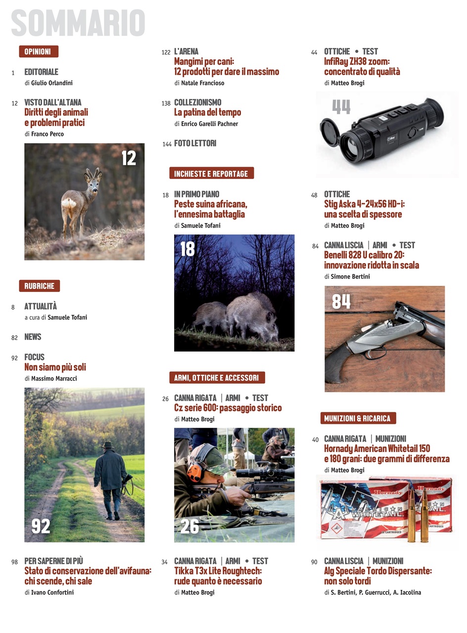 Caccia Magazine Preview Pages