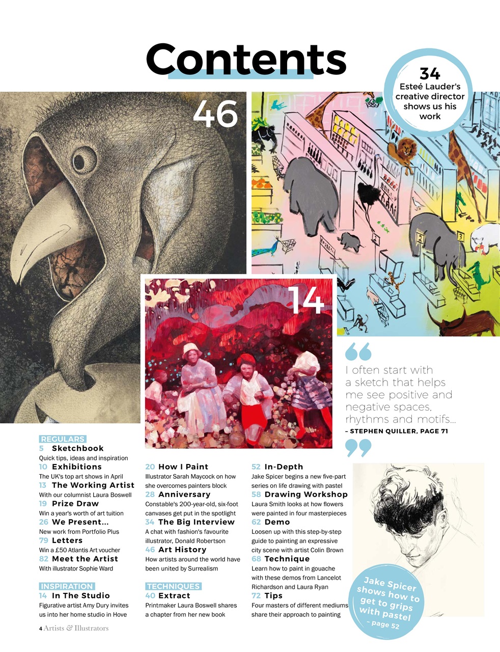 Artists & Illustrators Preview Pages