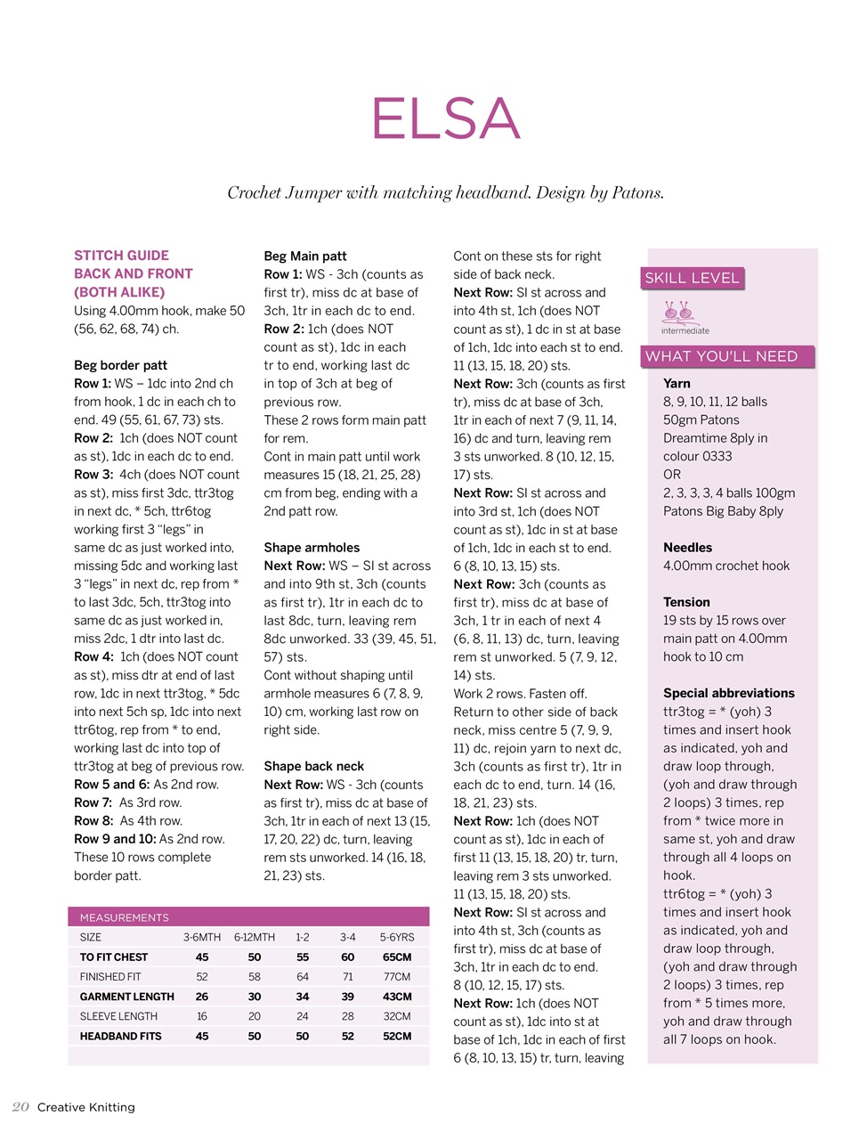 Creative Knitting Preview Pages