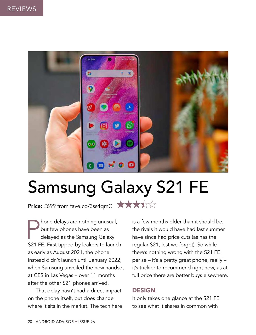 Android Advisor Preview Pages