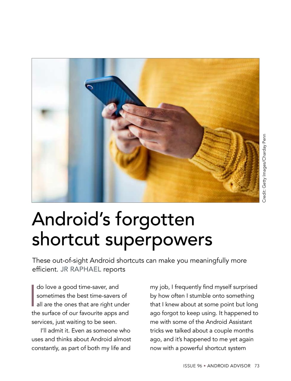 Android Advisor Preview Pages