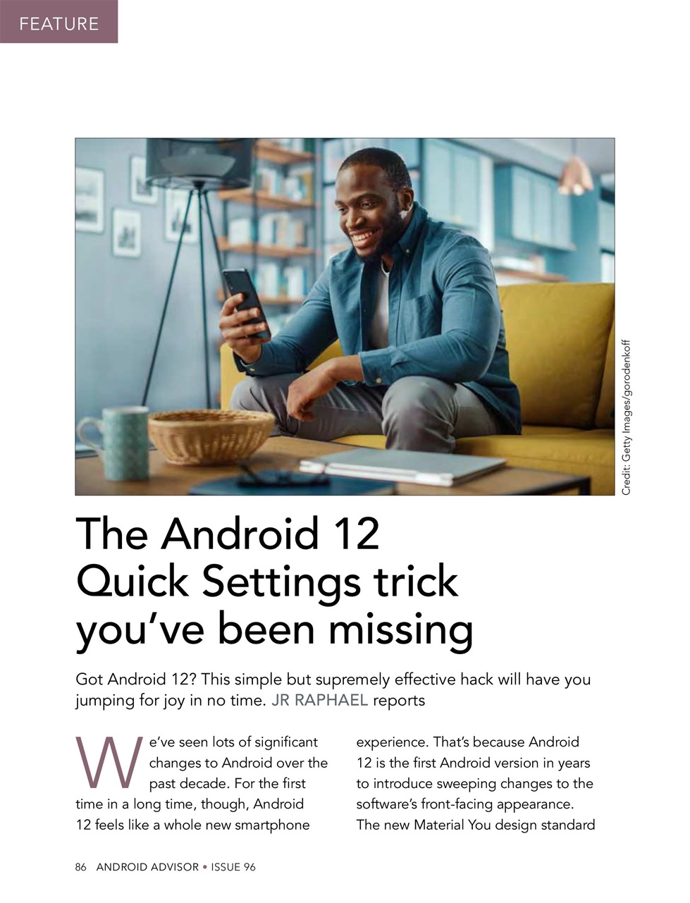 Android Advisor Preview Pages