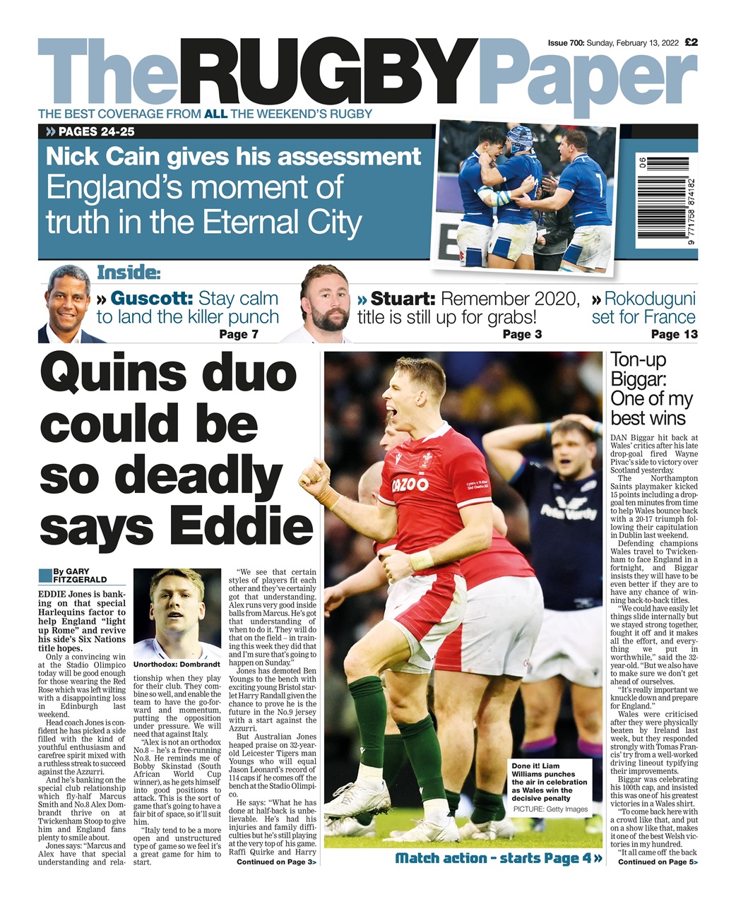 The Rugby Paper Preview Pages