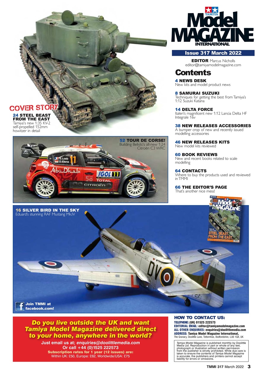 Tamiya Model Magazine Preview Pages