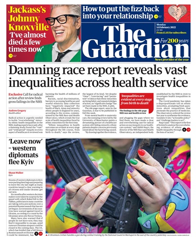 The Guardian Newspaper issue Monday, February 14, 2022