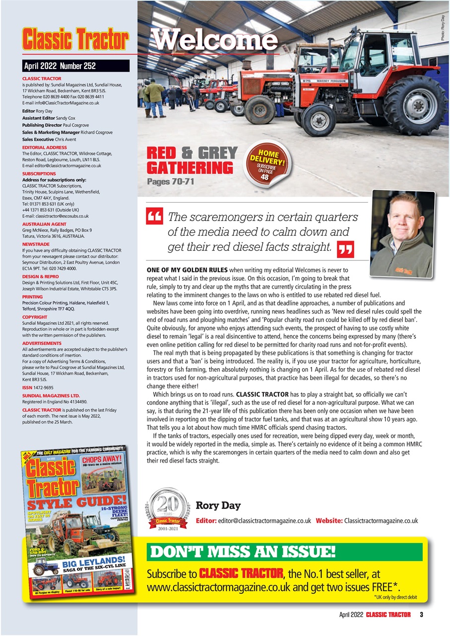 Classic Tractor Preview Pages