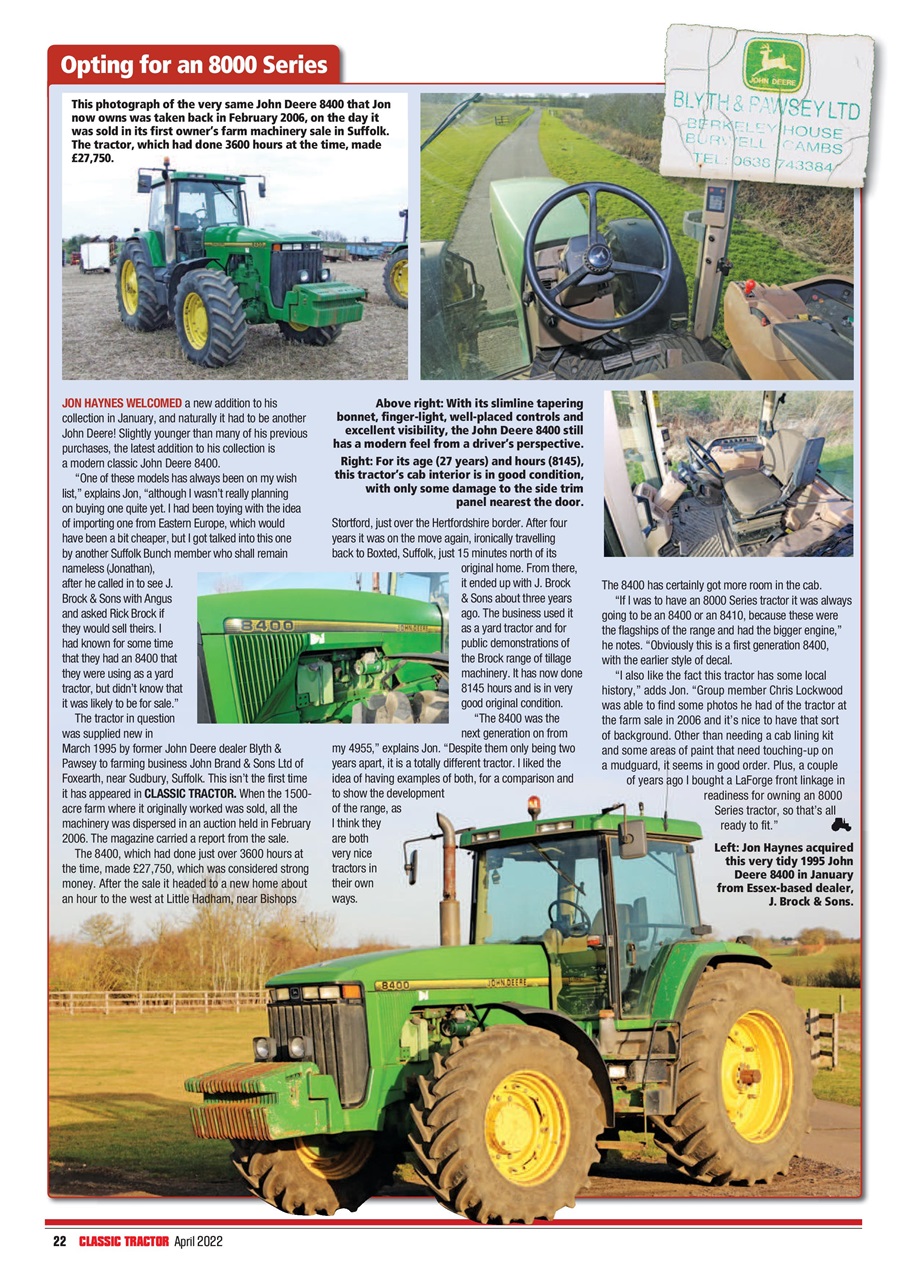 Classic Tractor Preview Pages