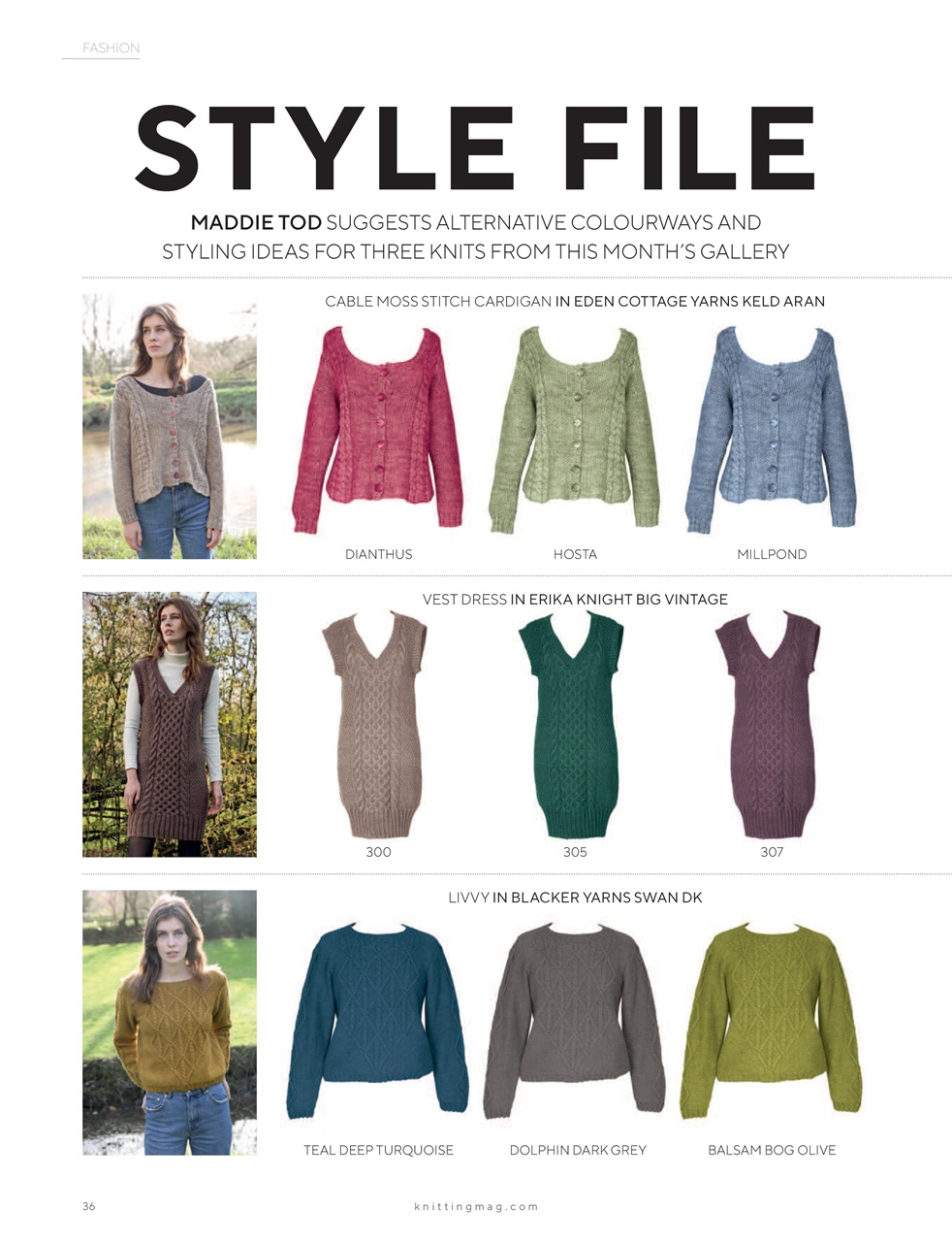 Knitting Preview Pages