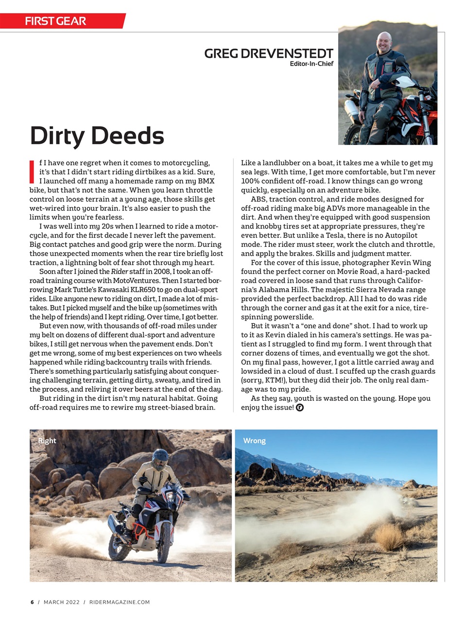 Rider Magazine Preview Pages