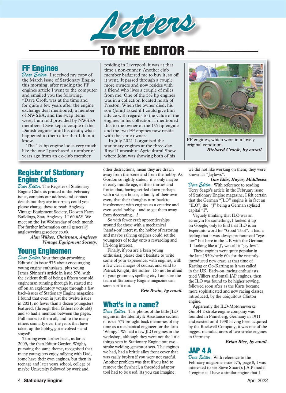 Stationary Engine Preview Pages