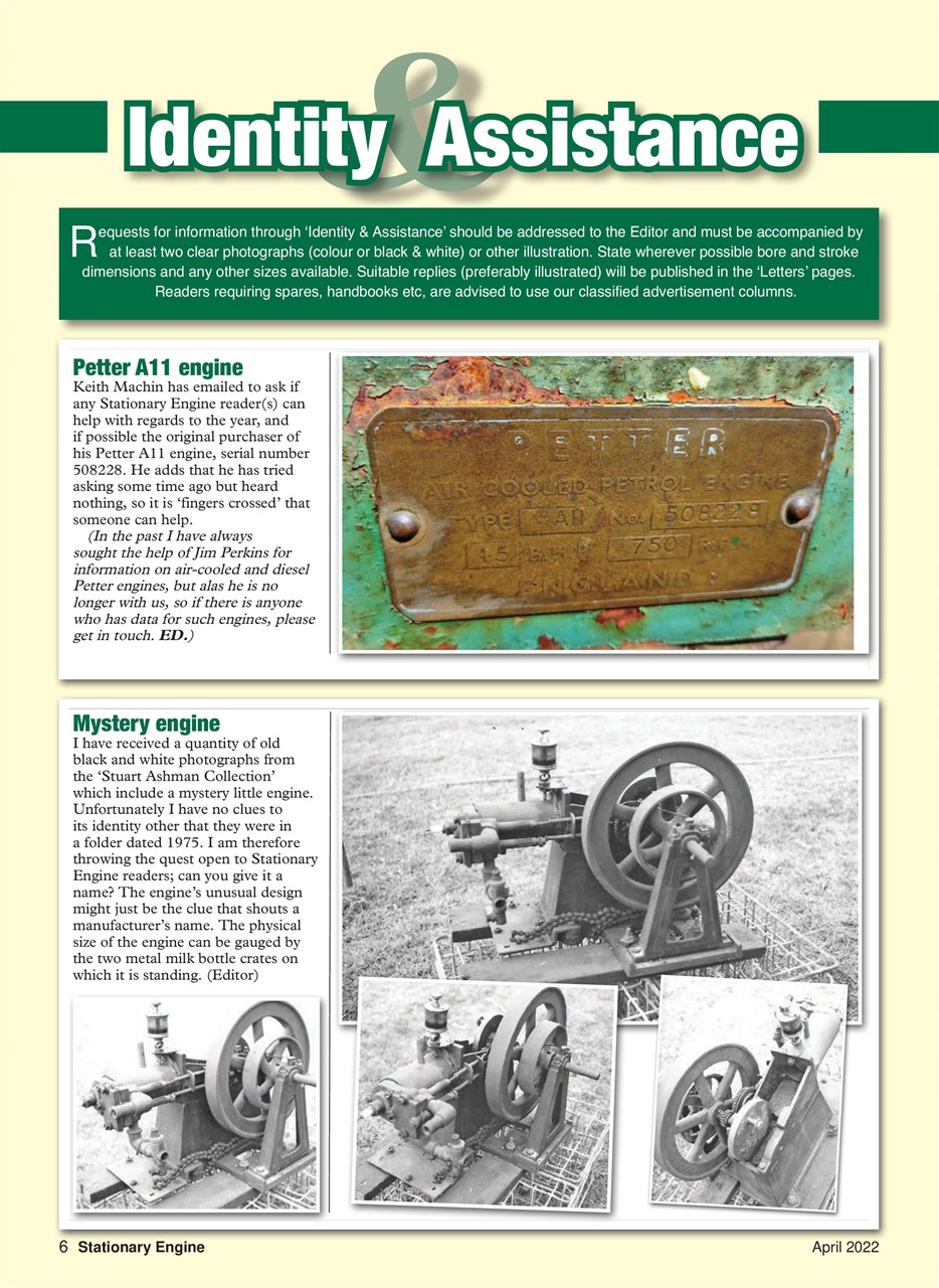 Stationary Engine Preview Pages