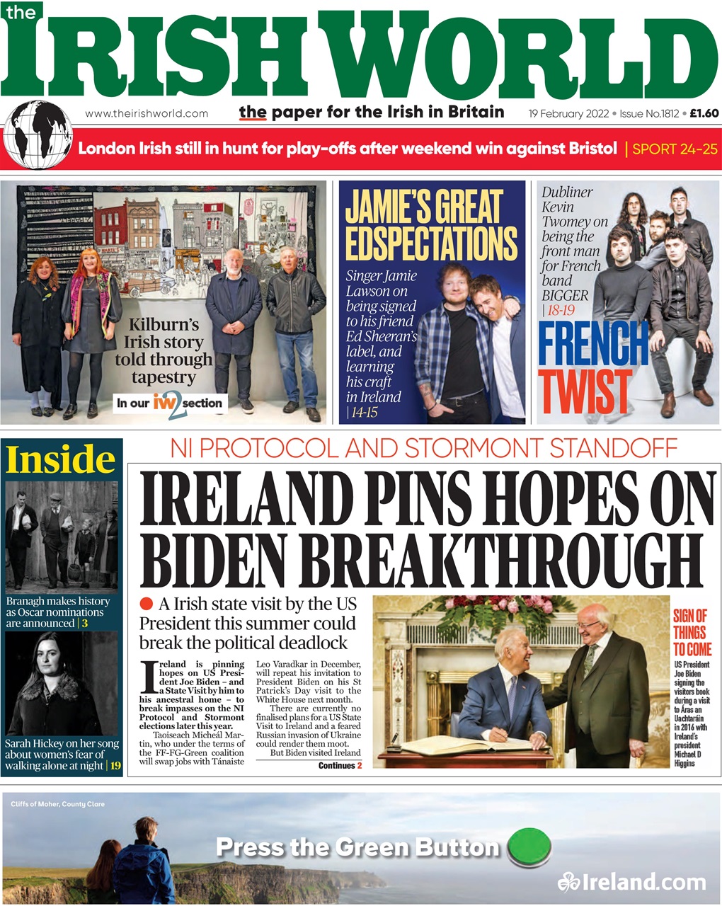 Irish World Preview Pages
