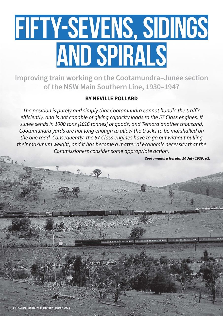 Australian Railway History Preview Pages