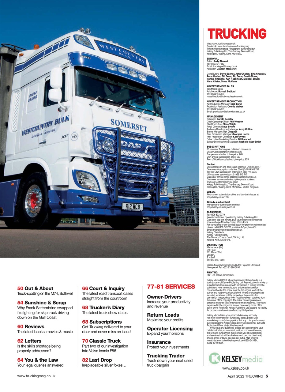 Trucking Magazine Preview Pages