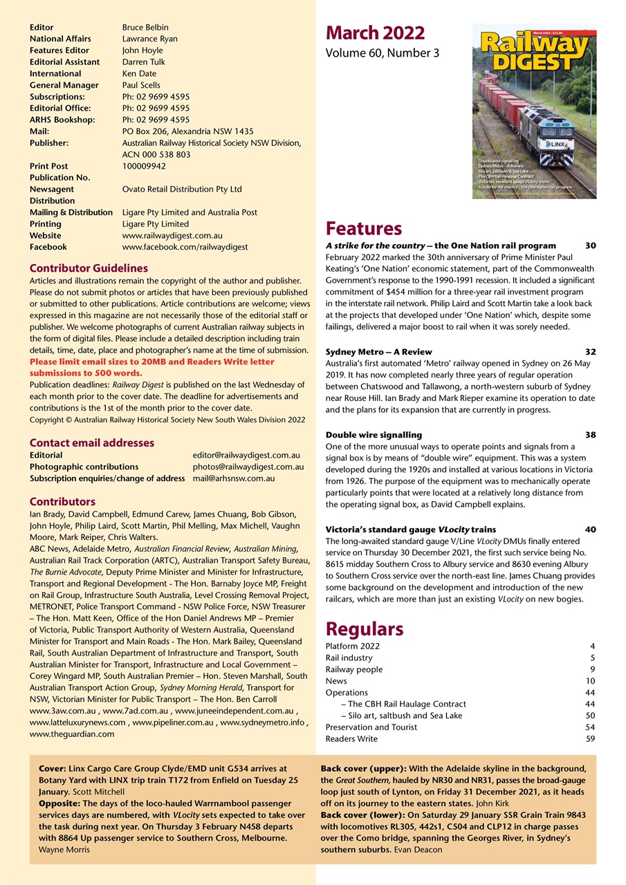 Railway Digest Preview Pages