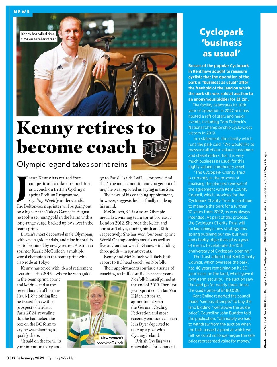 Cycling Weekly Preview Pages