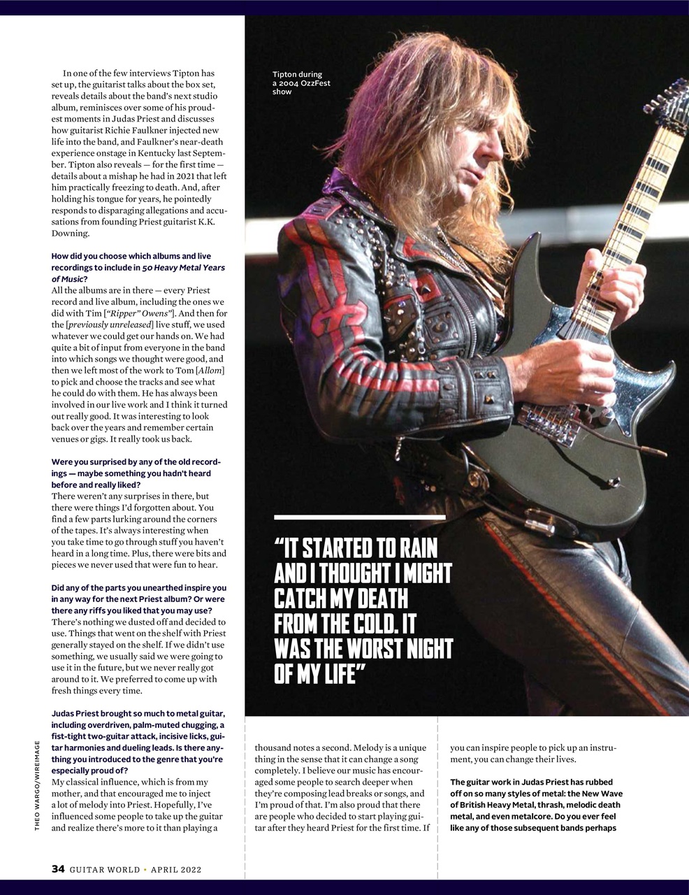 Guitar World Magazine April 2022 Back Issue