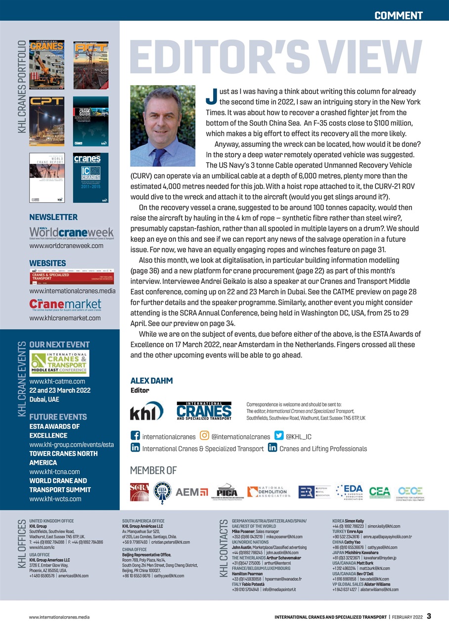 Int. Cranes and Specialized Transp Preview Pages